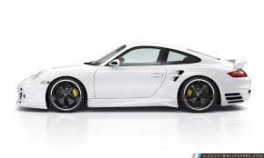 Porsche 911 de profil blanche