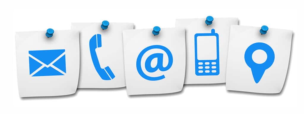 Pictogrammes de contact