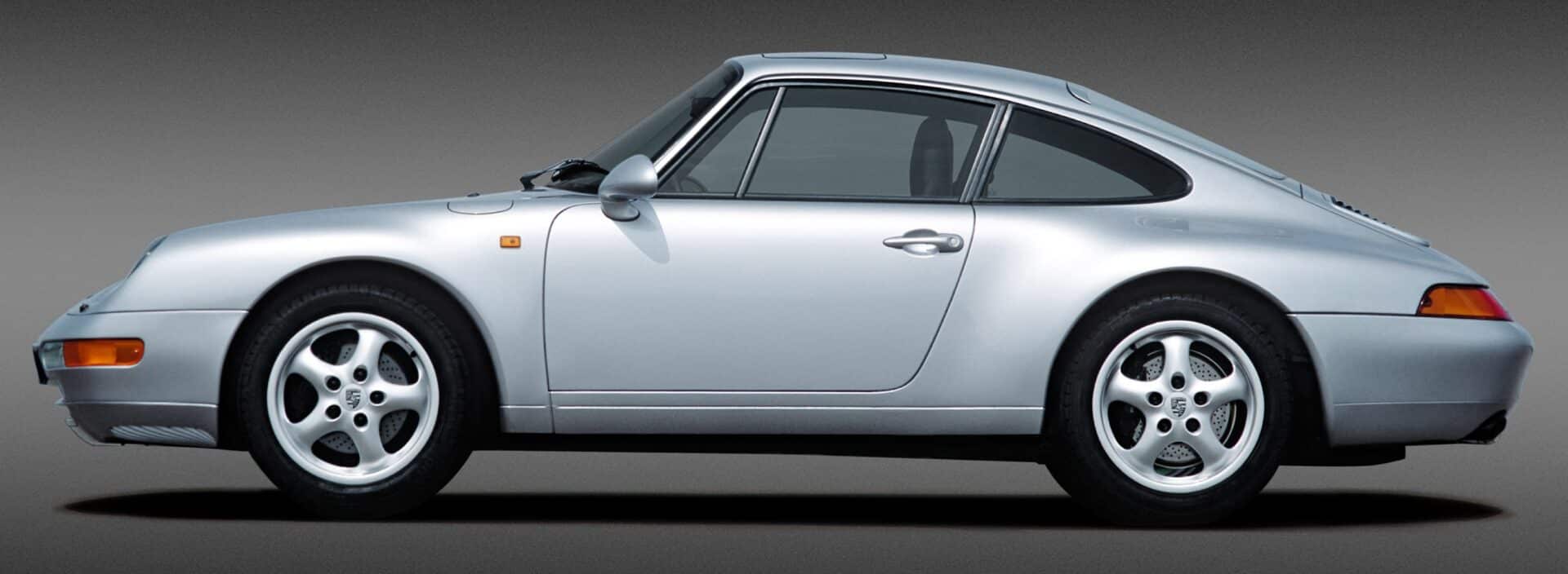 Porsche 911 type 993 grise