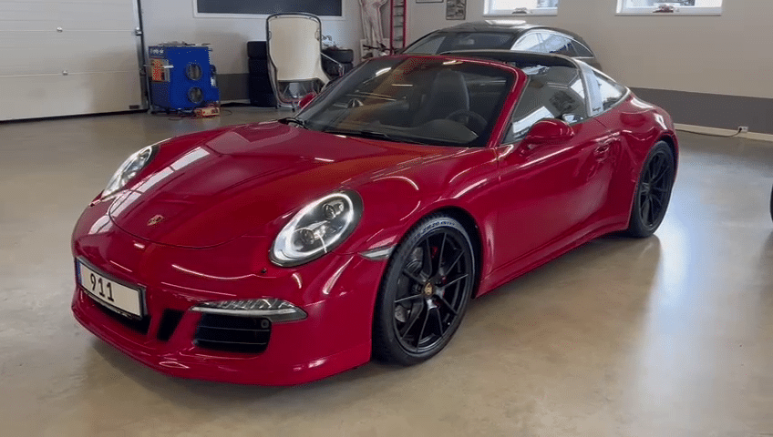 Porsche 911 type 991.1 4GTS TARGA Rouge indien Import Allemagne