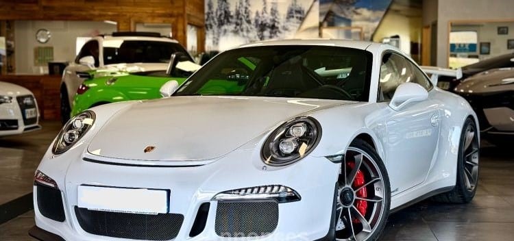 Porsche 911 991 phase 1 GT3 blanche Import Allemagne