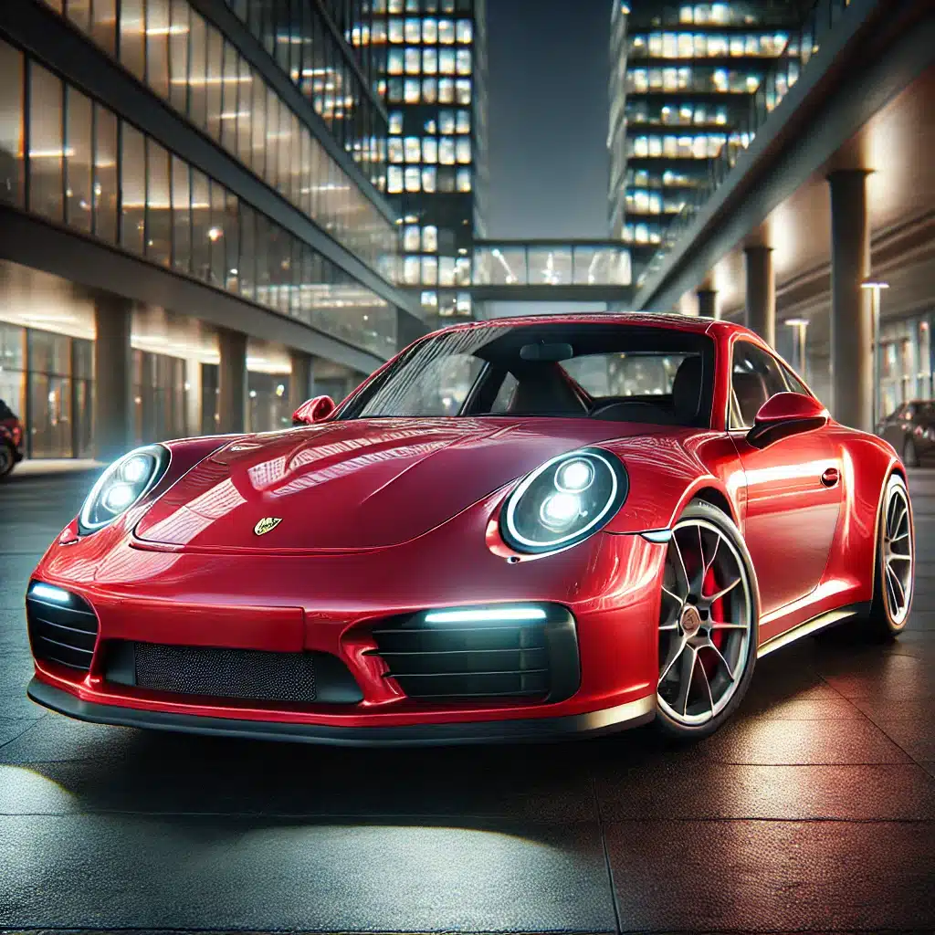 Porsche 911 997 coupé rouge import