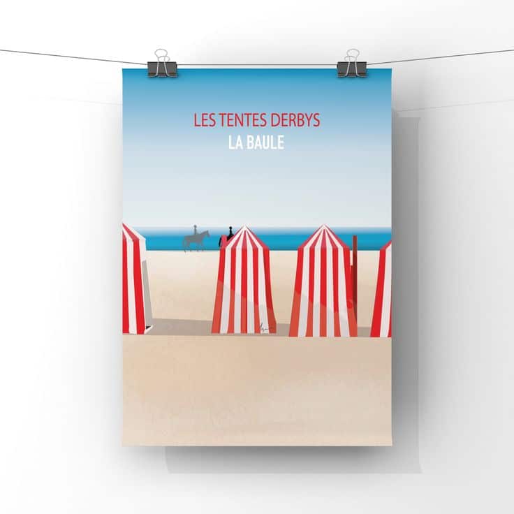 Photo images du symbole de La Baule les tentes Derby