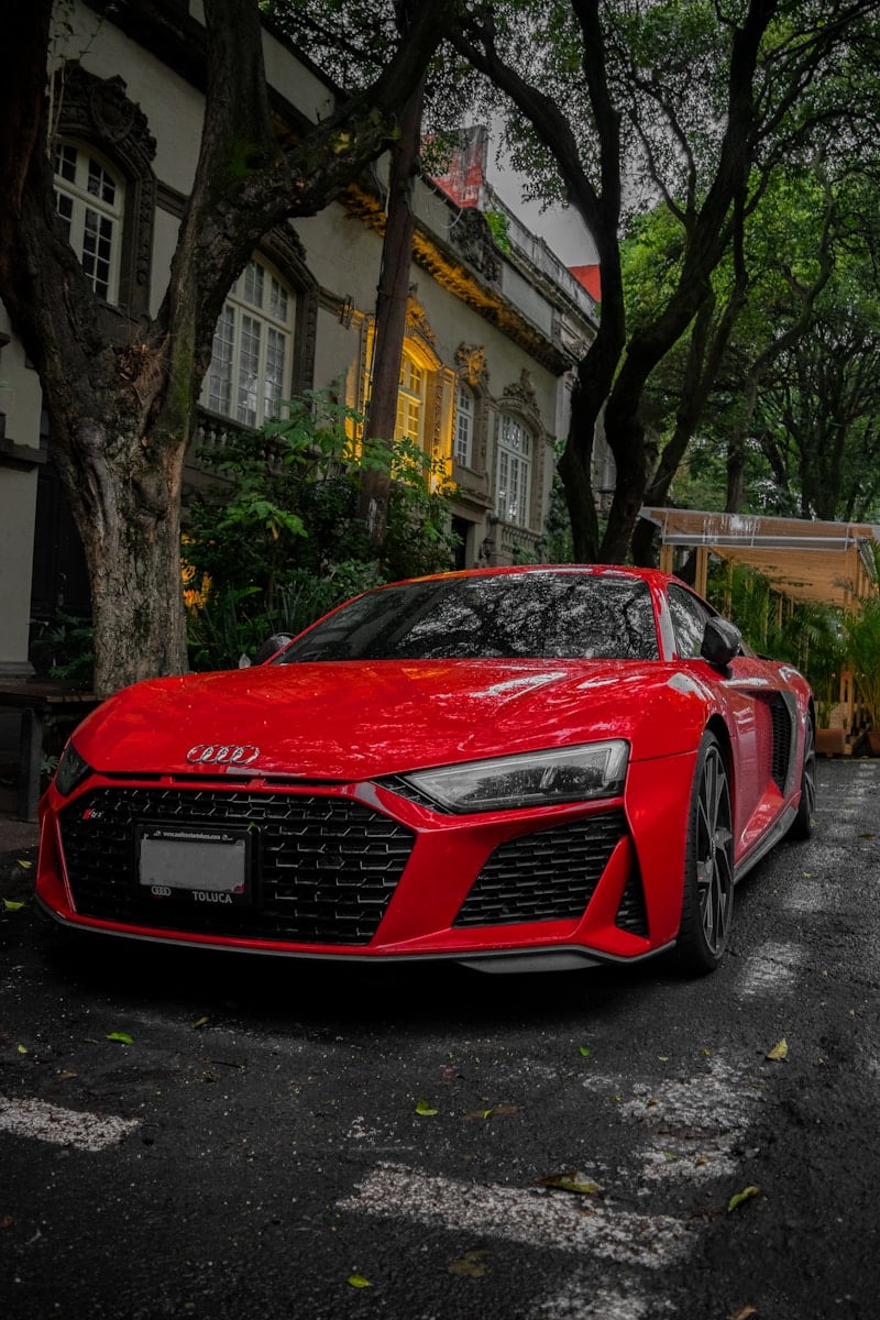 Audi R8 V10 rouge en Importation Allemagne