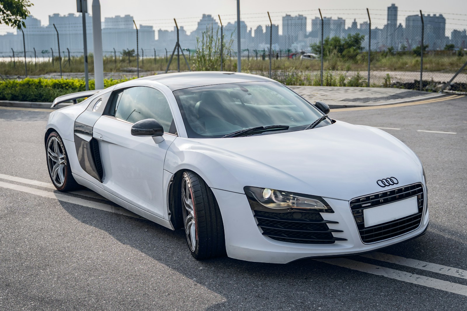 Audi R8 V10 blanche en Importation Allemagne