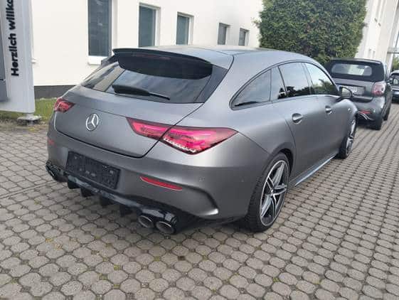 Importation Allemagne Mercedes CLA 45 S AMG Shooting Brake gris mat