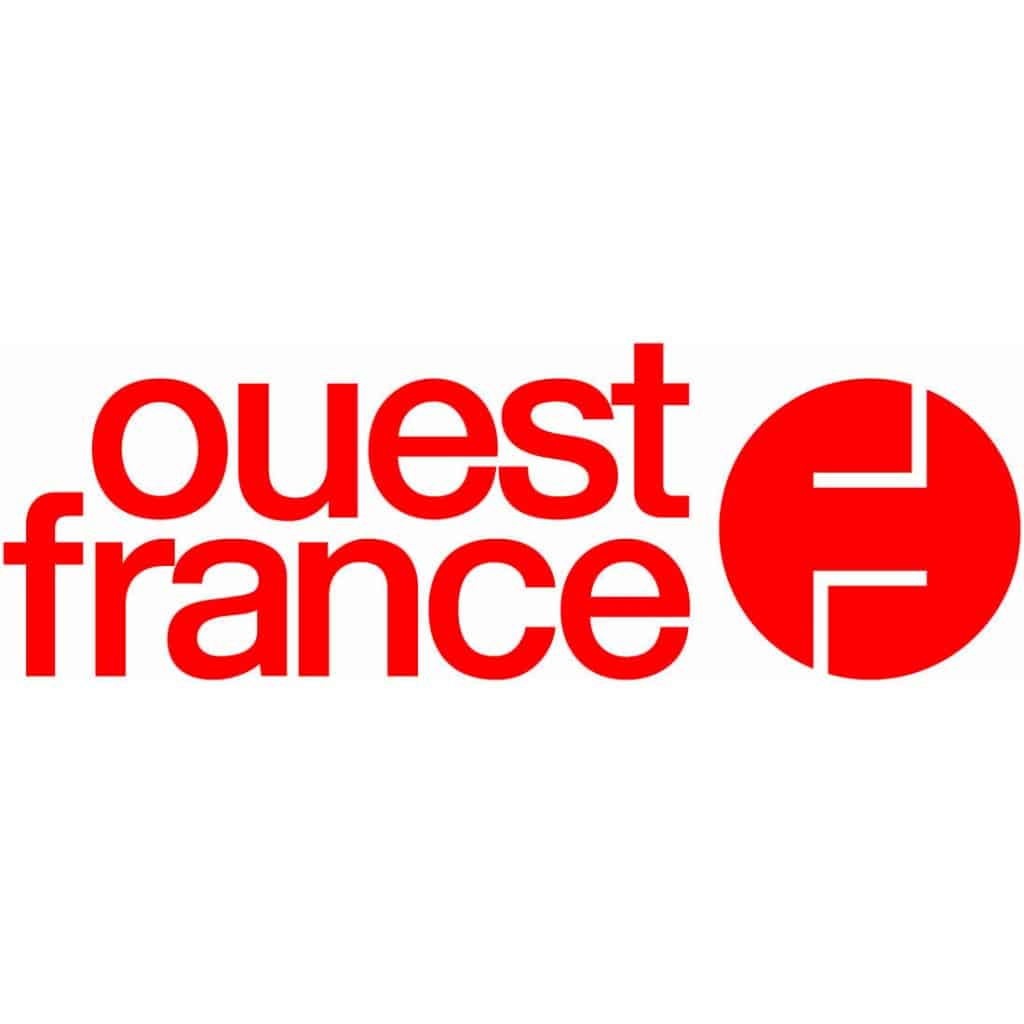 Logo Ouest France rouge et blanc