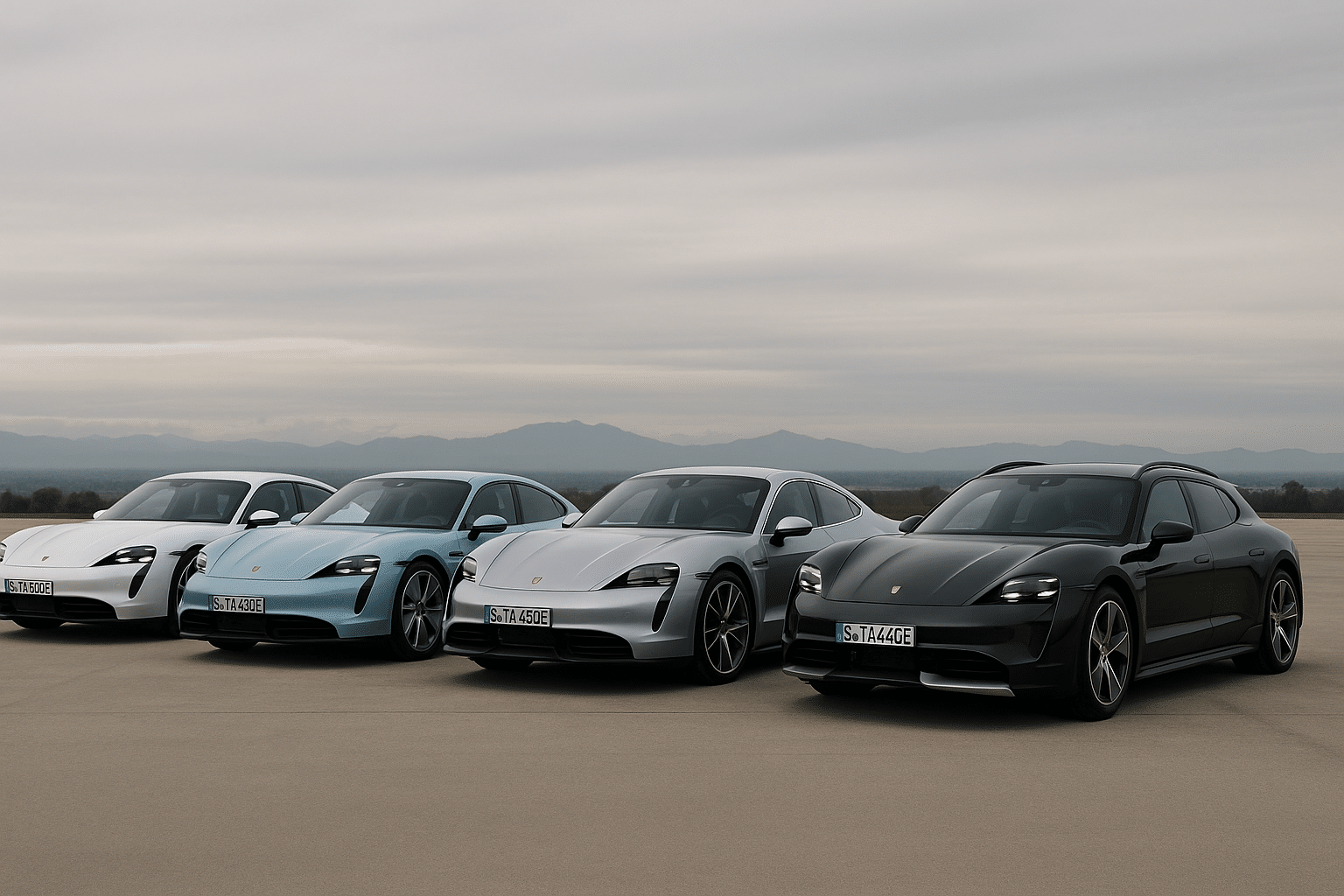 Gamme Porsche électrique 2025 disponible en Importation. Taycan et Macan EV