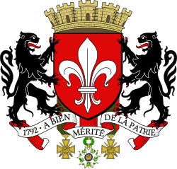 Blason de la ville de Lille rouge, noir et doré