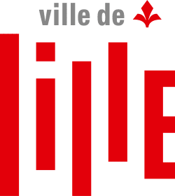 Ville de Lille Logo rouge et gris