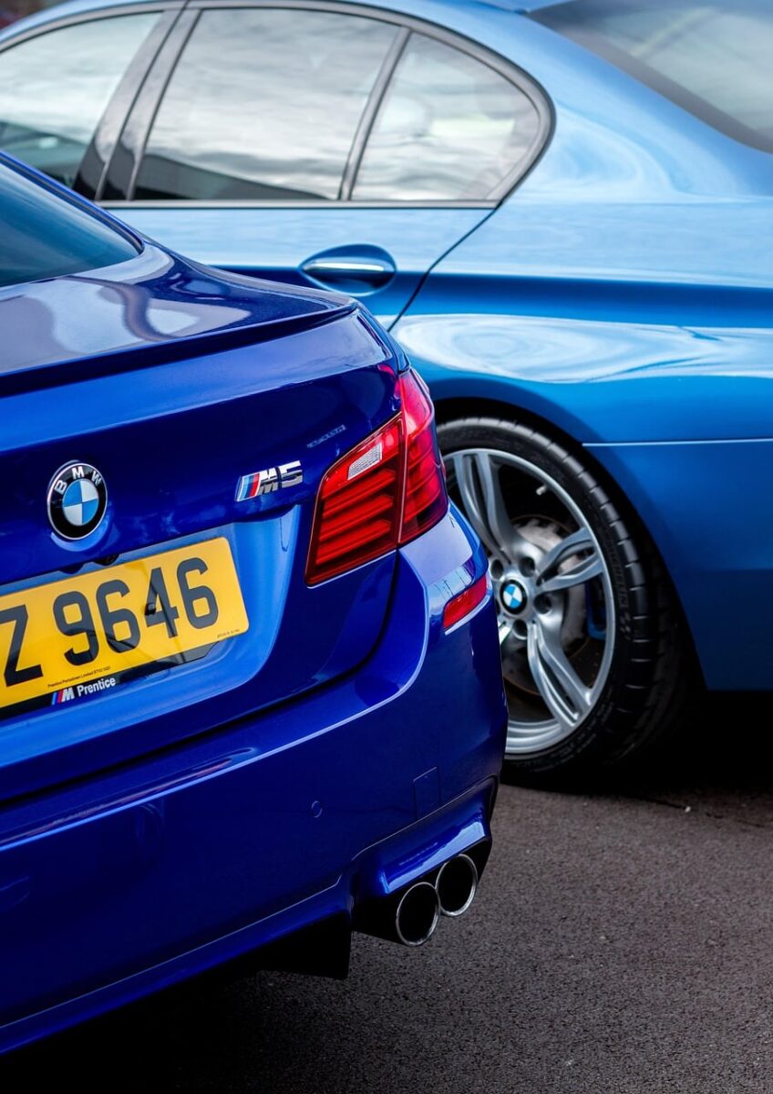 BMW M5 Allemagne F10 face AR bleue