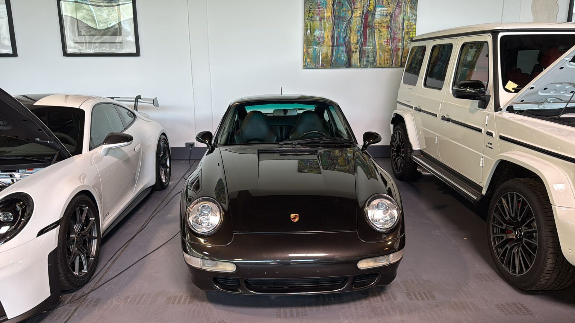 Porsche 911 993 4S X51 Noir sièges sport Import Allemagne