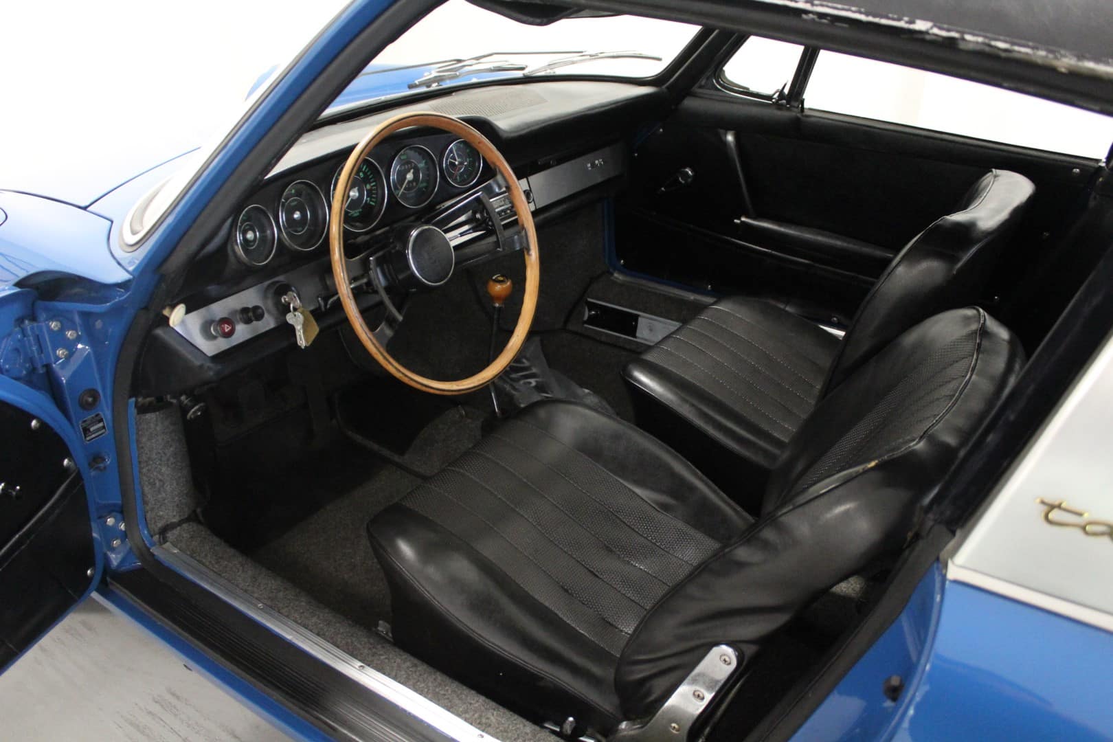 Import Danemark Porsche 912 Targa SWT bleu restaurée origine
