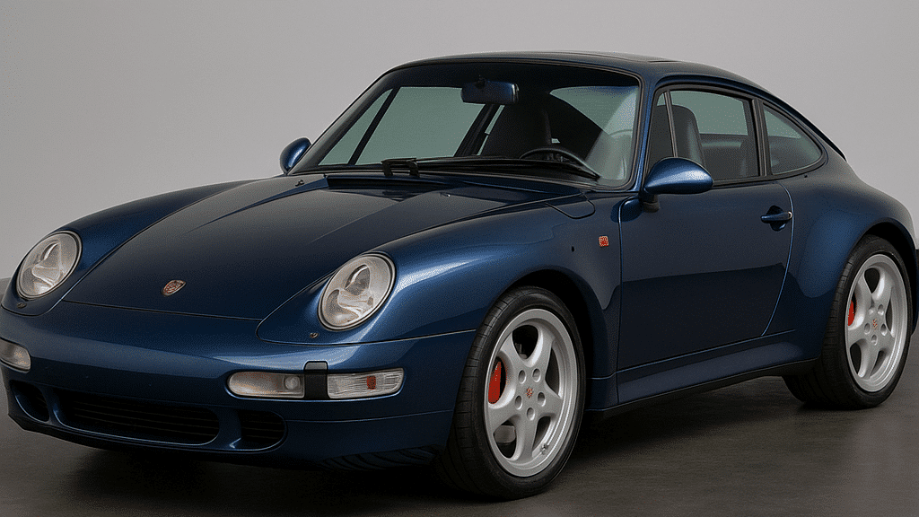 Porsche 911 997 bleue