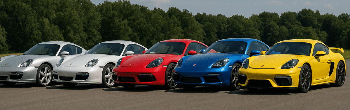 Gamme Porsche Cayman 5 coloris Importation Allemagne