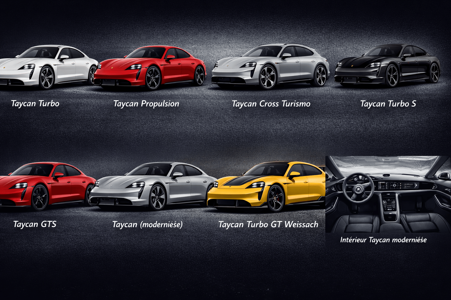 Gamme Porsche Taycan 2026 IA