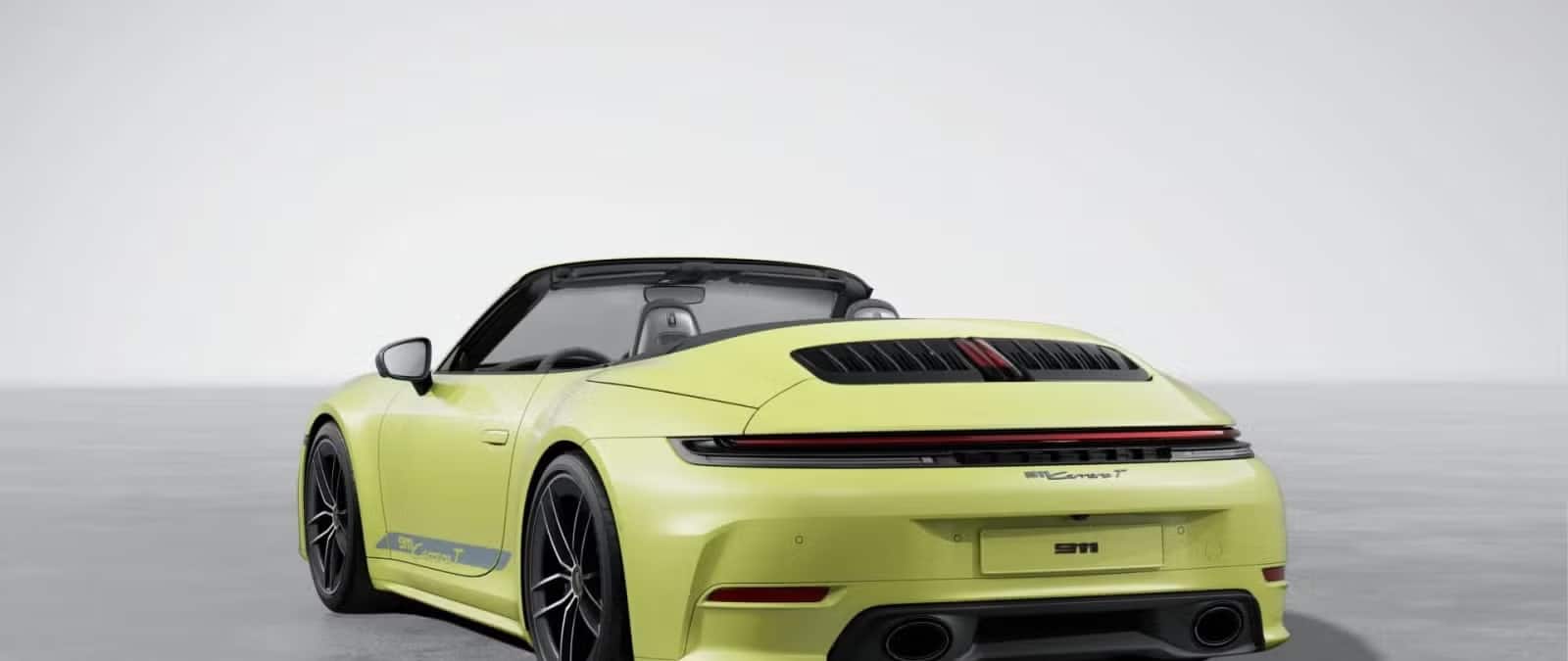Porsche 911 992 T Cabriolet jaune en importation
