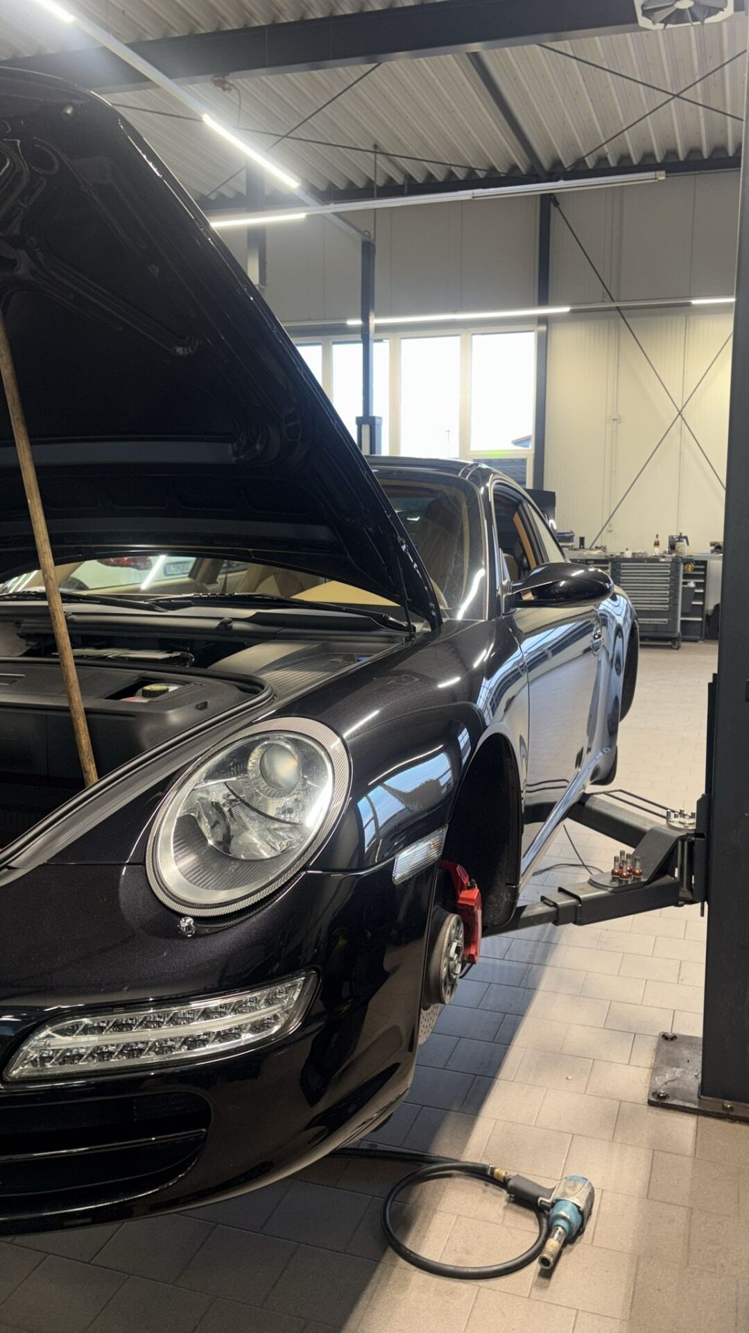 Porsche 911 997 phase 1 S Tiptro noir cuir beige en entretien