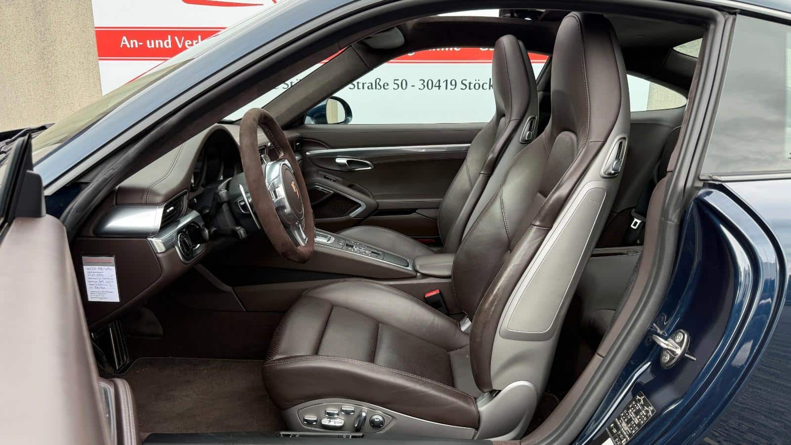 Porsche 911 991 phase 1 intérieur sièges sport cuir expresso