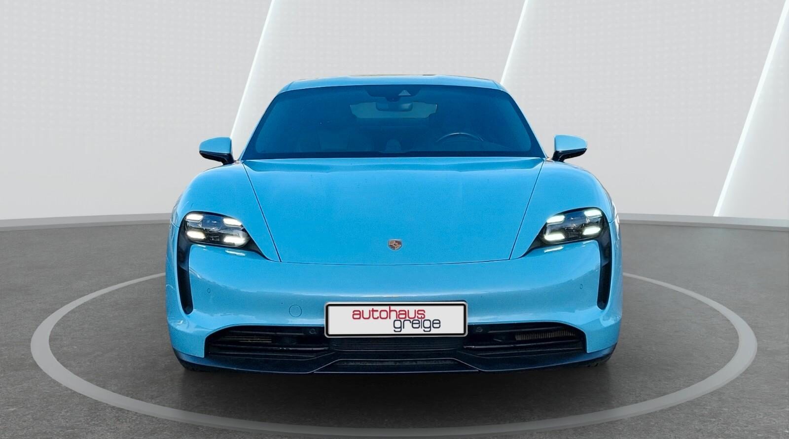 Porsche Taycan 4S berline 2020 bleu Miami Face avant