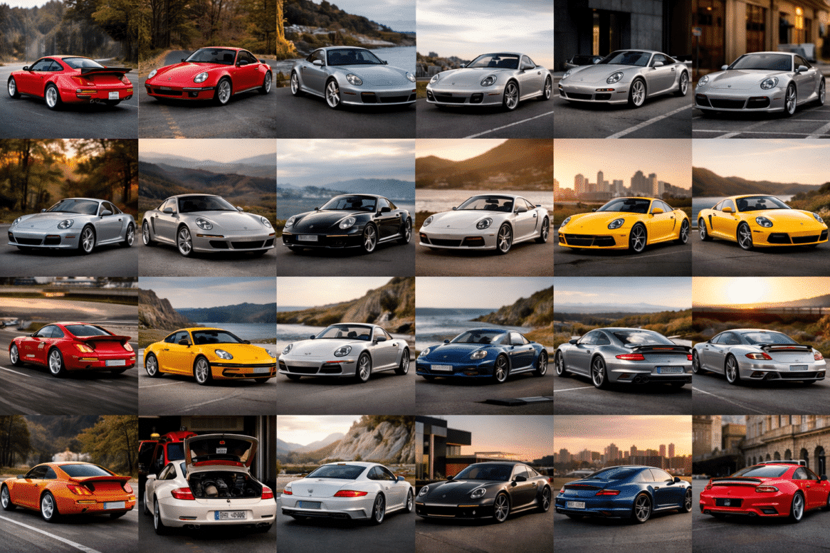 Gamme Porsche 911 Turbo Coupé toutes générations