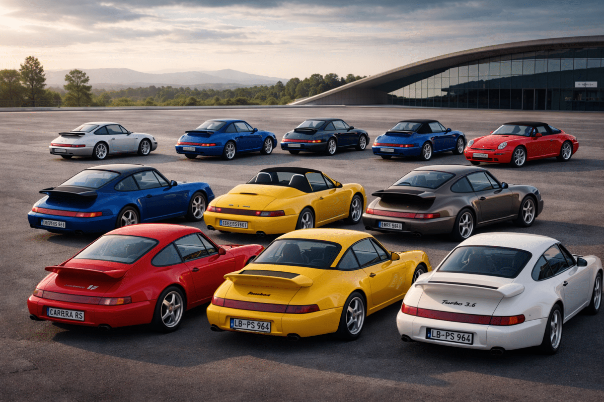 Gamme Porsche 911 964 en Import Allemagne toutes versions et coloris IA