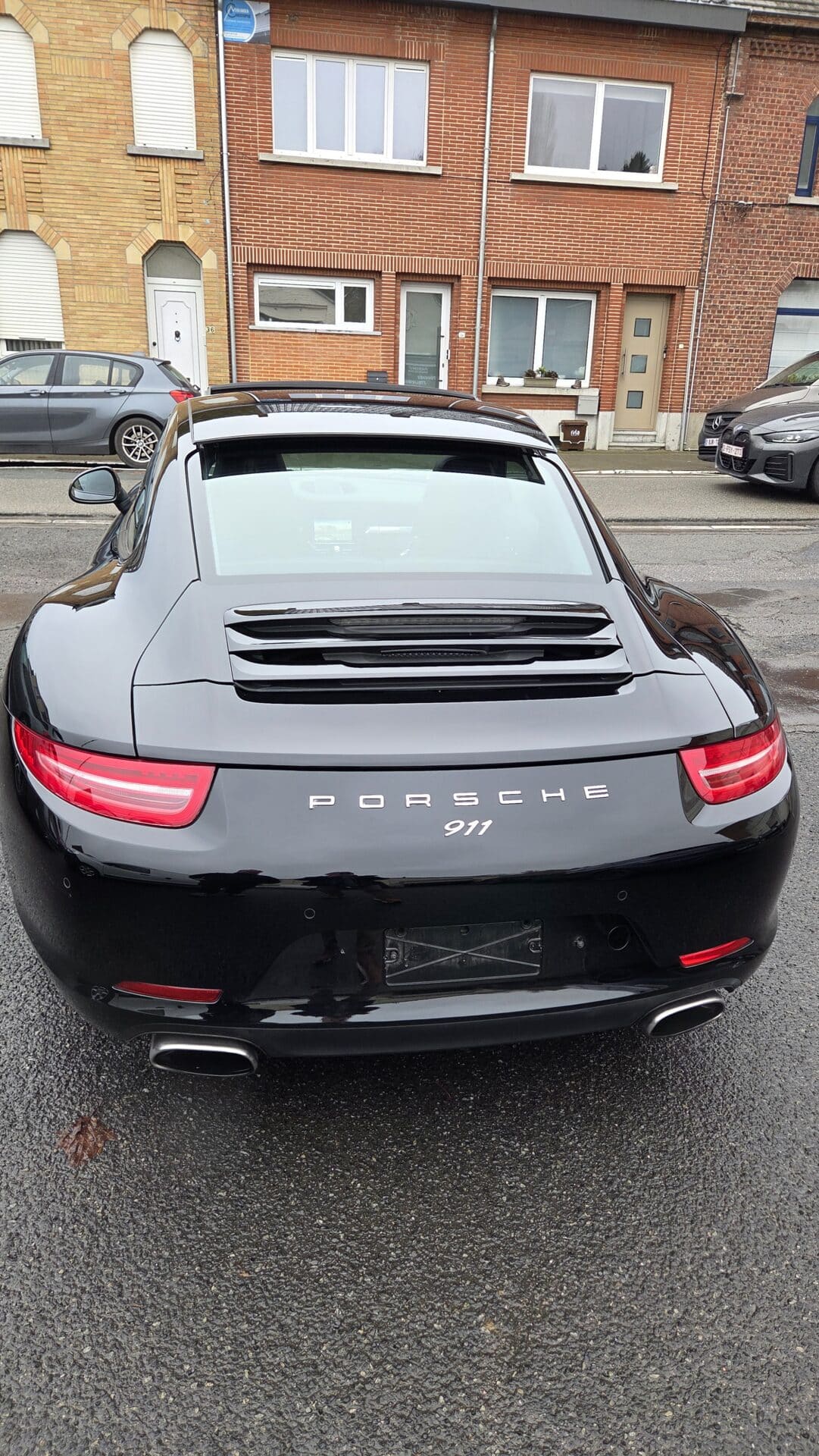 Porsche 911 carrera type 991.1 3.4 Coupé PDK Noire Feux arrière