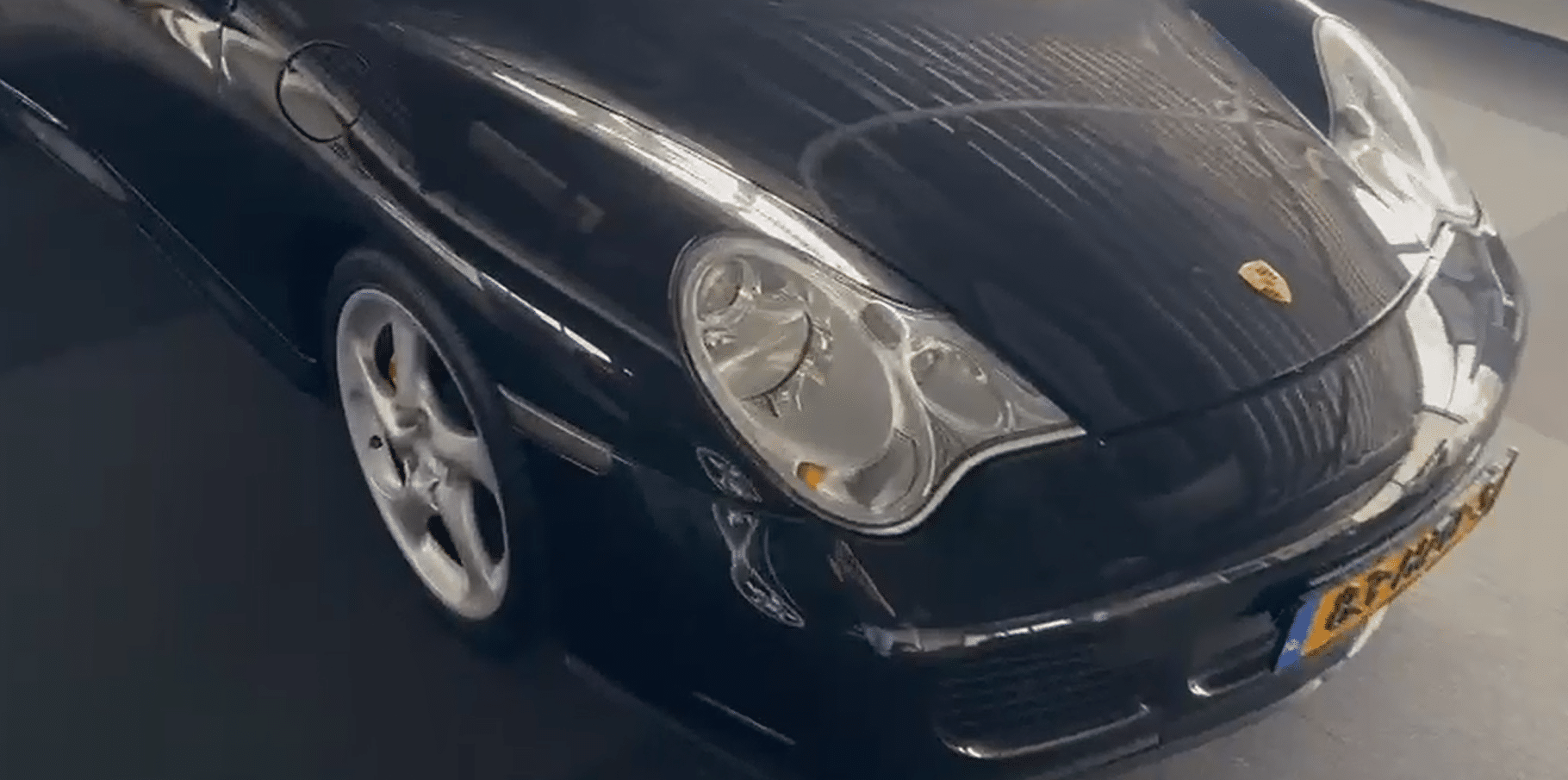 Porsche 911 996 Turbo 2001 noir intense en Import Pays-Bas