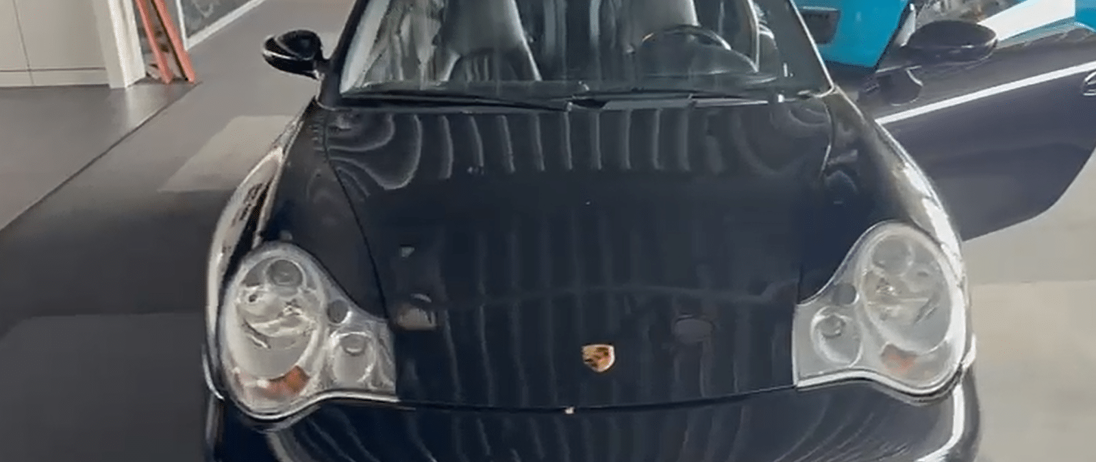 Porsche 911 996 Turbo 2001 noir intense en Import Pays-Bas