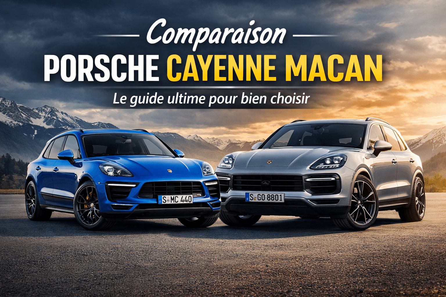 Comparaison Porsche Macan Cayenne thermiques IIA