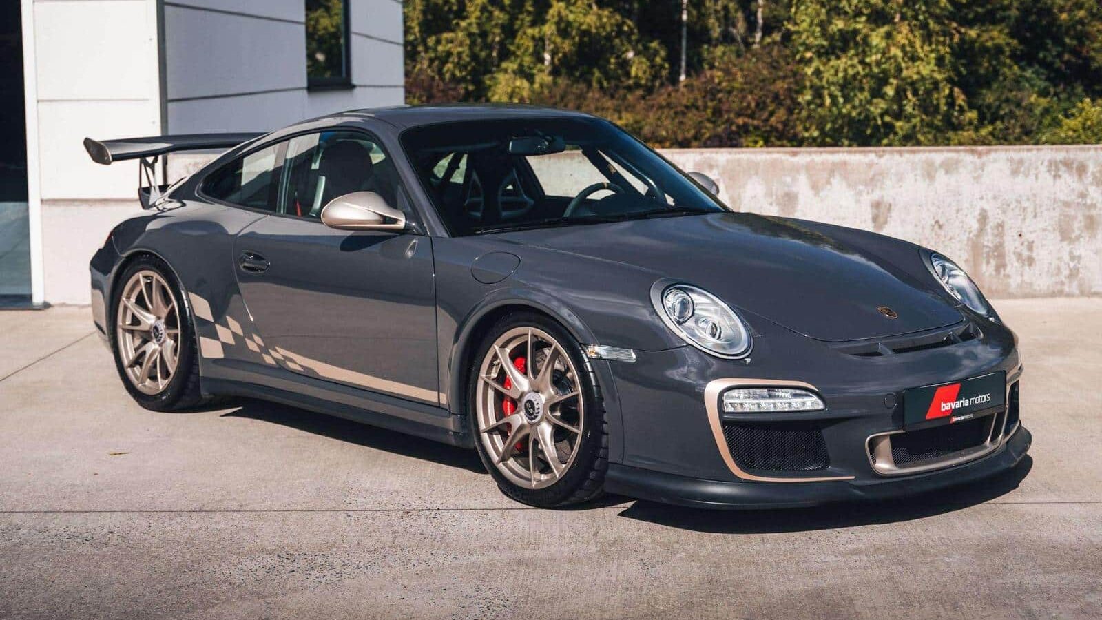 Porsche 911 997.2 GT3 RS 2010 très belle couleur gris foncé jantes platine