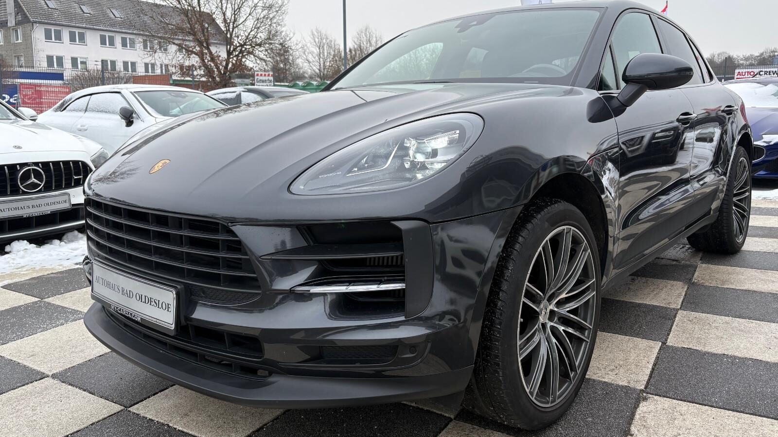 Porsche Macan S 2019 phase 2 gris volcano 354ch - Extérieur face avant avec feux LED PDLS+