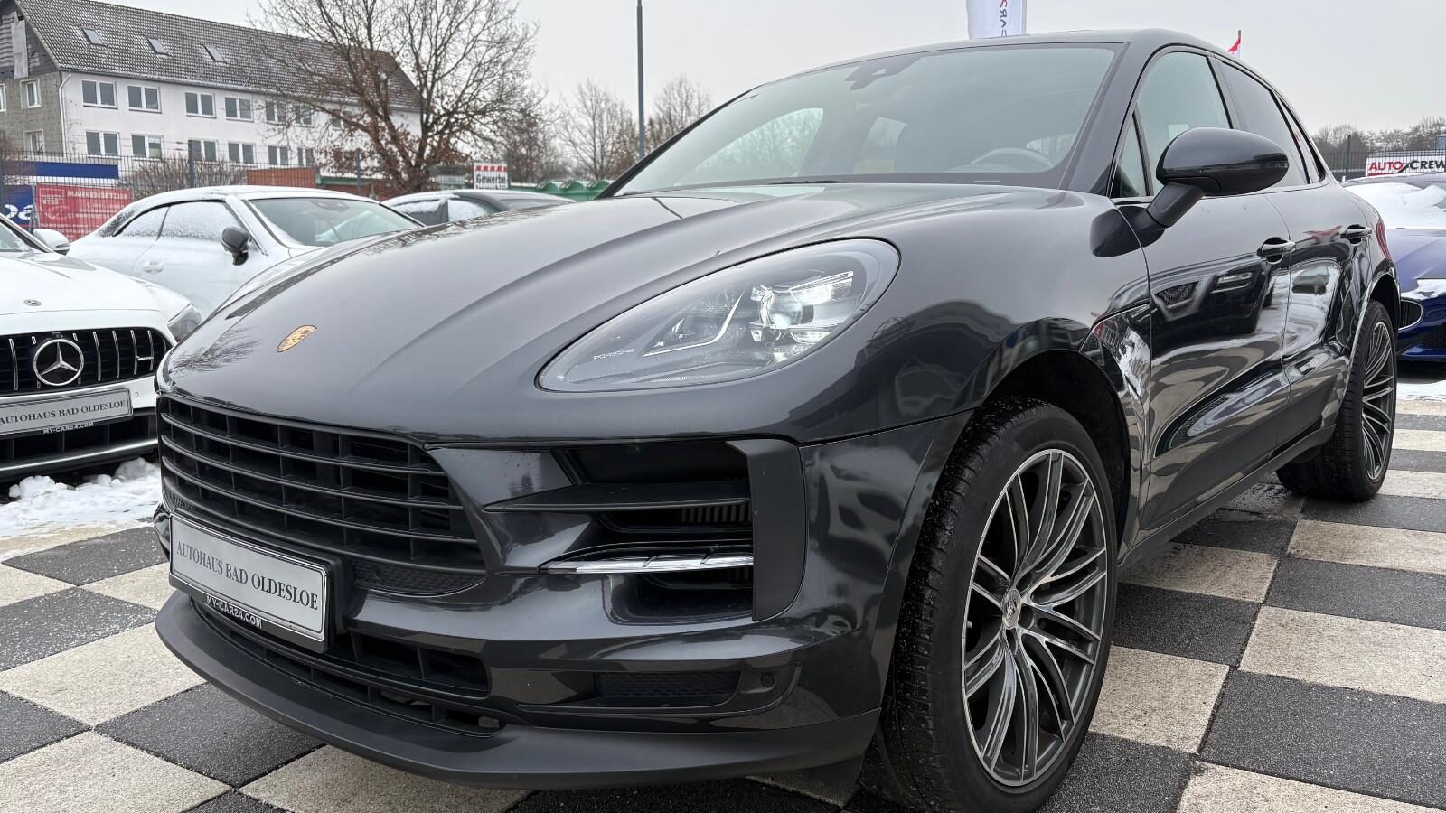Porsche Macan S 2019 phase 2 gris volcano 354ch - Extérieur face avant avec feux LED PDLS+