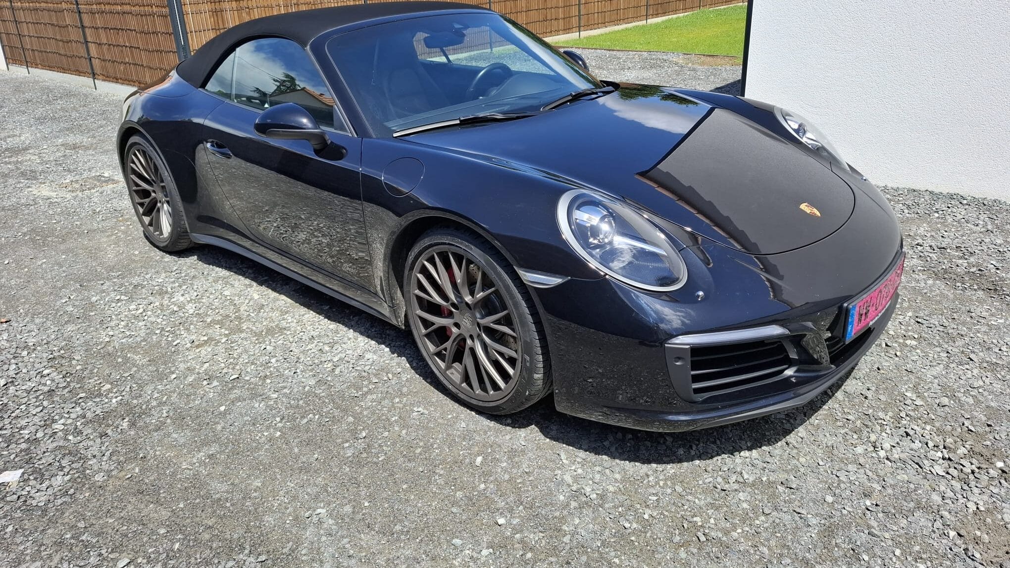 Porsche 911 type 991.2 4S Cab PDK Noir intense en Importation Allemagne