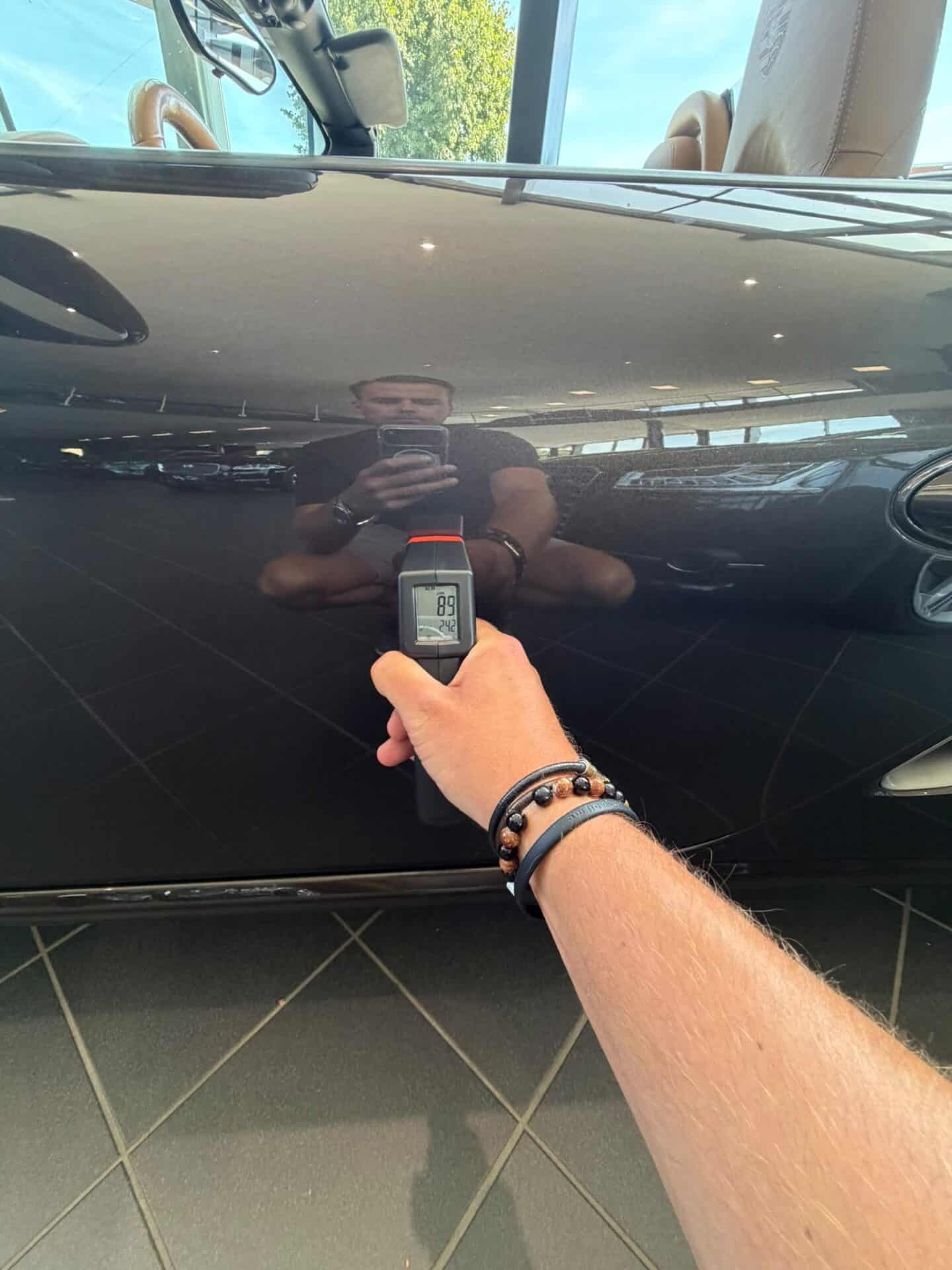 Boxster test épaisseur peinture