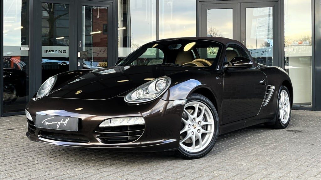 Porsche Boxster 987.2 2.9 PDK Import NL vue avant extérieur brun
