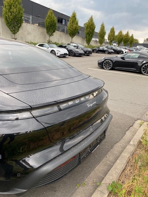 Porsche Taycan noire 2023 Import Allemagne